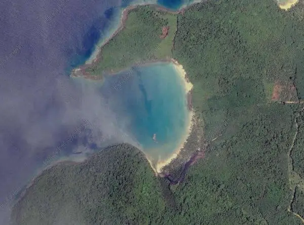 Bird Eye's view of Bang Bao Bay about 10 years ago