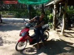 Motorcycles are available for rent for the fearless