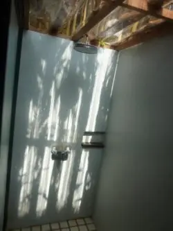 Previously open air shower